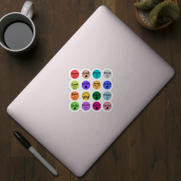 Motivational stickers by Fayn